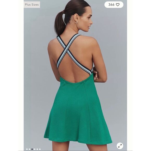 Anthropologie $88 DAILY PRACTICE CRISSCROSS-BACK SWING MINI DRESS size medium - Picture 2 of 5
